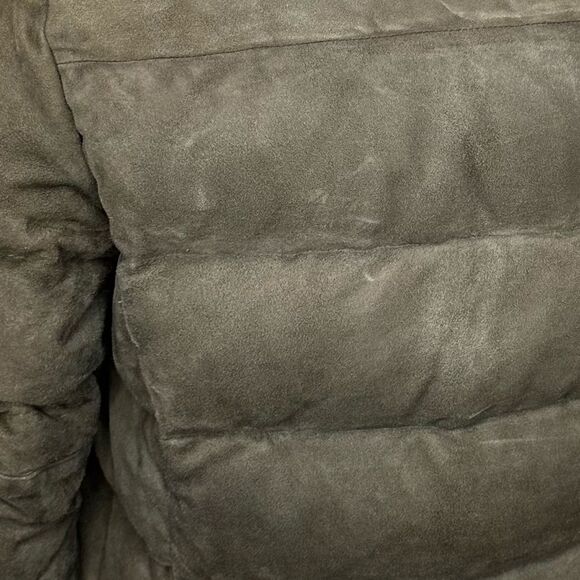 RLX by Ralph Lauren 2000s Olive Goat Suede Down Puffer Jacket - Picture 17 of 17